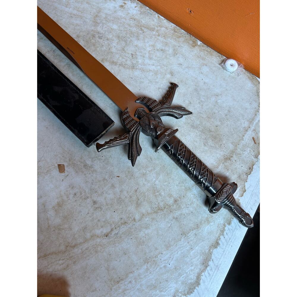 Full size steel sword Pakistan 41” role play fantasy theater GOT LOTR ren fair